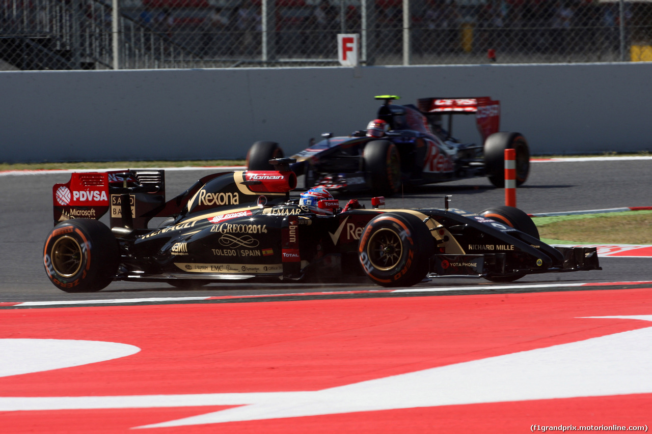 GP SPAGNA, 09.05.2014- Prove Libere 1, Romain Grosjean (FRA) Lotus F1 Team E22