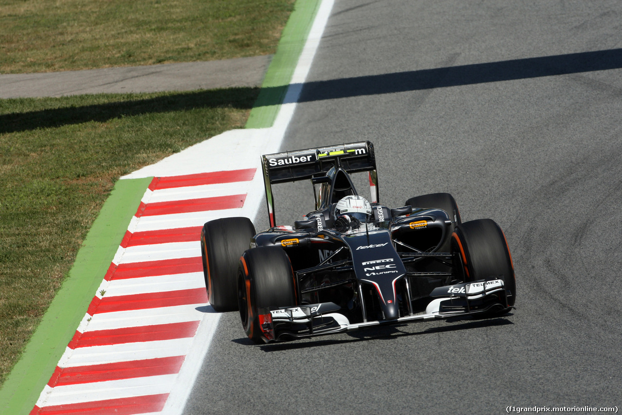 GP SPAGNA, 09.05.2014- Prove Libere 1, Esteban Gutierrez (MEX), Sauber F1 Team C33