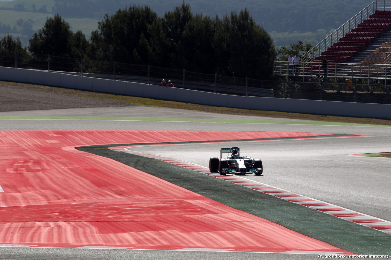 GP SPAGNA, 09.05.2014- Prove Libere 1, Lewis Hamilton (GBR) Mercedes AMG F1 W05