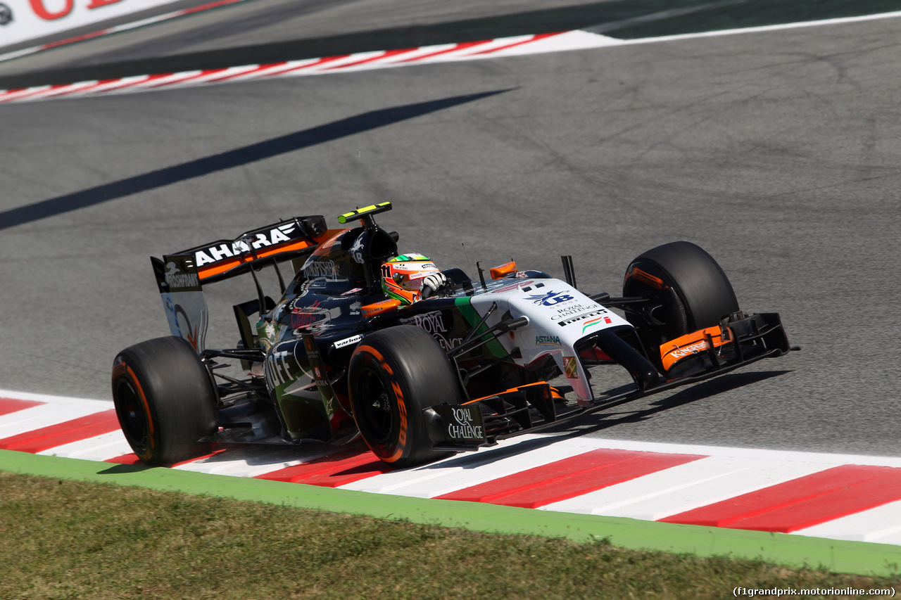 GP SPAGNA, 09.05.2014- Prove Libere 1, Sergio Perez (MEX) Sahara Force India F1 VJM07