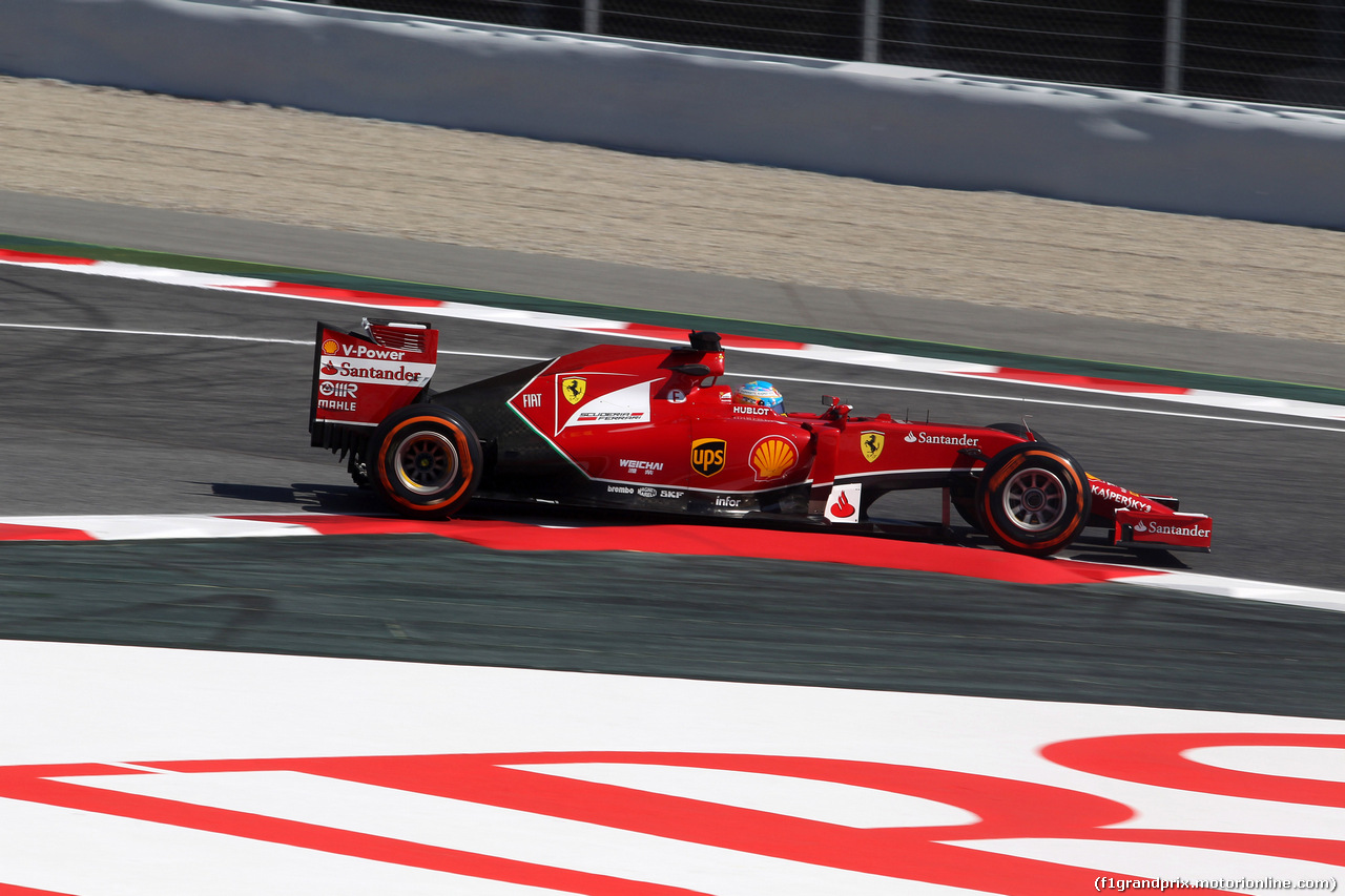 GP SPAGNA, 09.05.2014- Prove Libere 1, Fernando Alonso (ESP) Ferrari F14-T