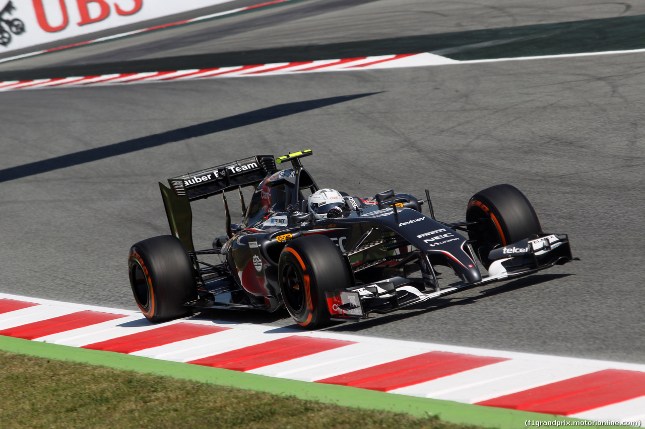 GP SPAGNA, 09.05.2014- Prove Libere 1, Esteban Gutierrez (MEX), Sauber F1 Team C33