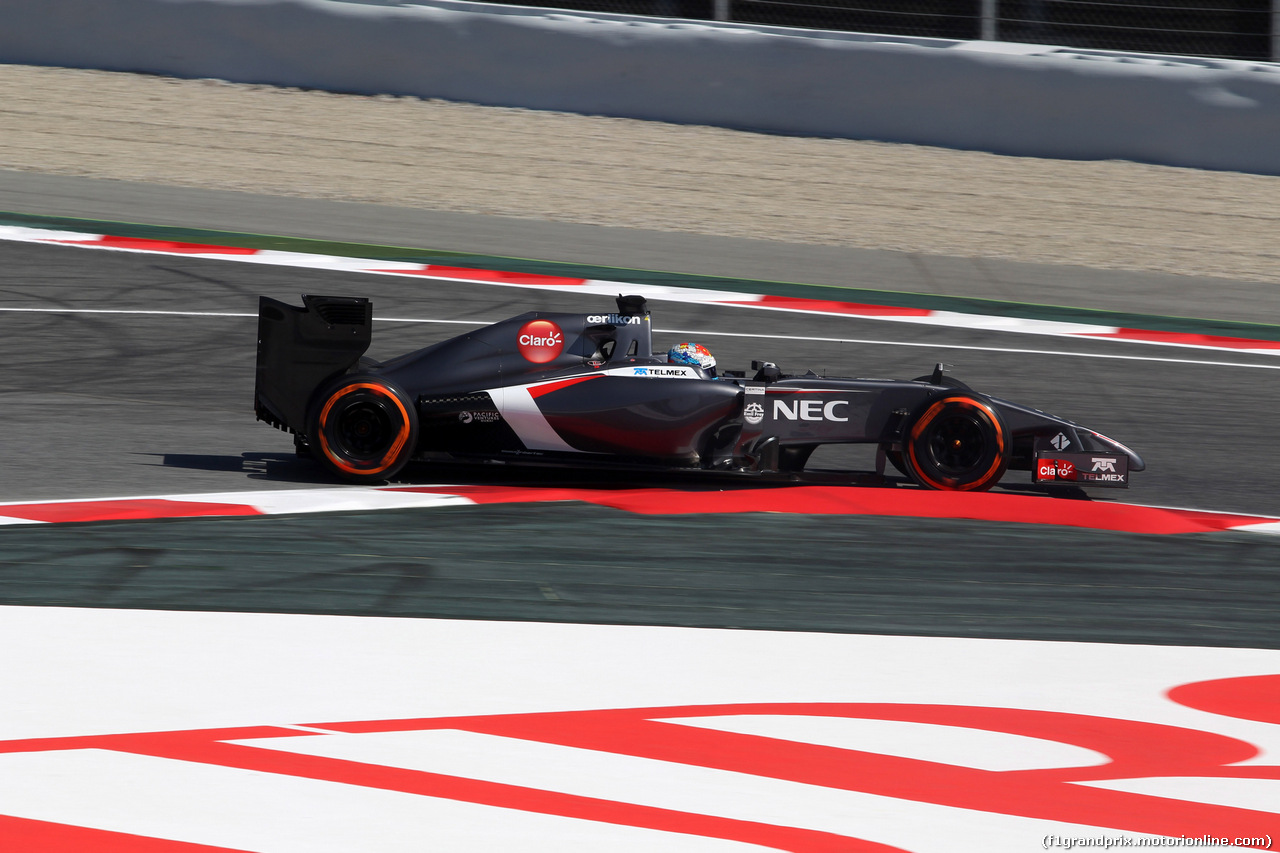 GP SPAGNA, 09.05.2014- Prove Libere 1, Adrian Sutil (GER) Sauber F1 Team C33