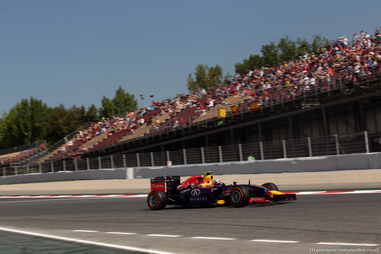 GP SPAGNA, 09.05.2014- Prove Libere 1, Daniel Ricciardo (AUS) Red Bull Racing RB10