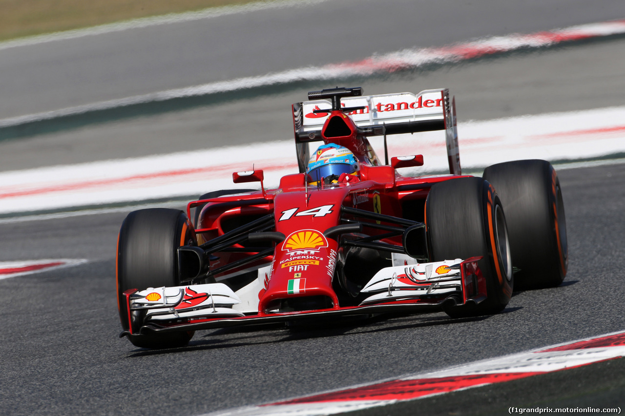 GP SPAGNA, 09.05.2014- Prove Libere 1, Fernando Alonso (ESP) Ferrari F14-T