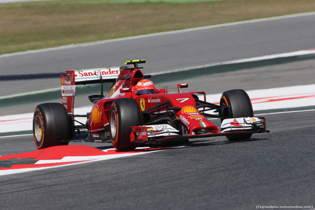 GP SPAGNA, 09.05.2014- Prove Libere 1, Kimi Raikkonen (FIN) Ferrari F14-T