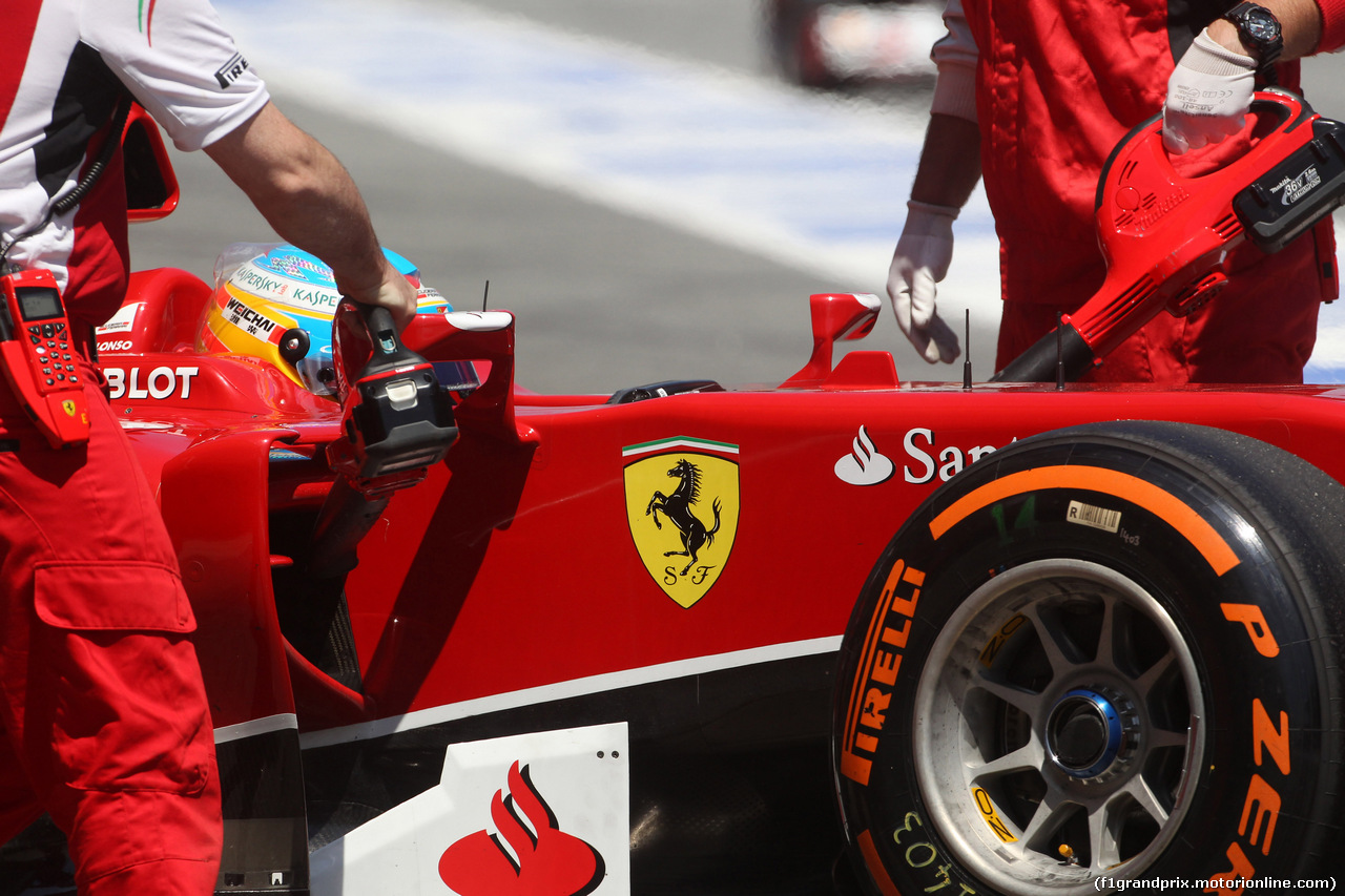 GP SPAGNA, 09.05.2014- Prove Libere 2, Fernando Alonso (ESP) Ferrari F14-T