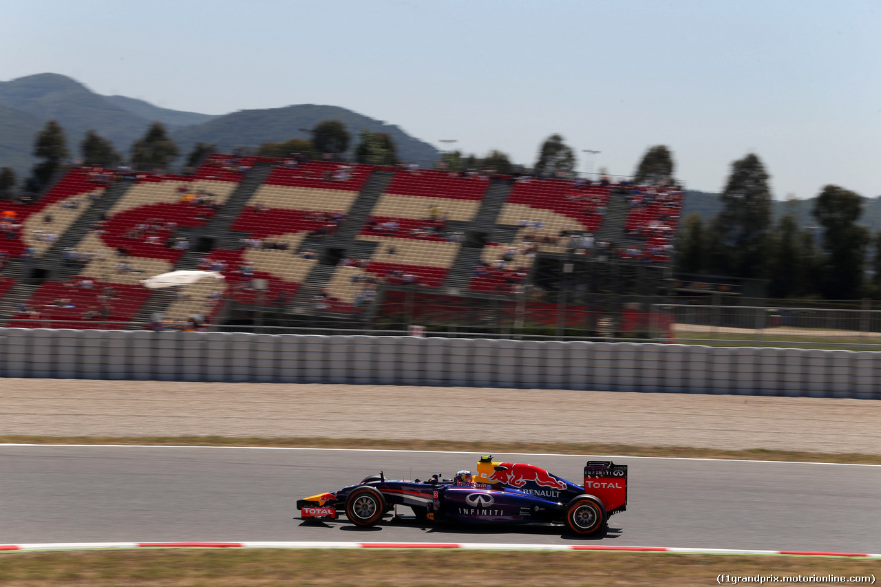 GP SPAGNA, 09.05.2014- Prove Libere 2, Daniel Ricciardo (AUS) Red Bull Racing RB10