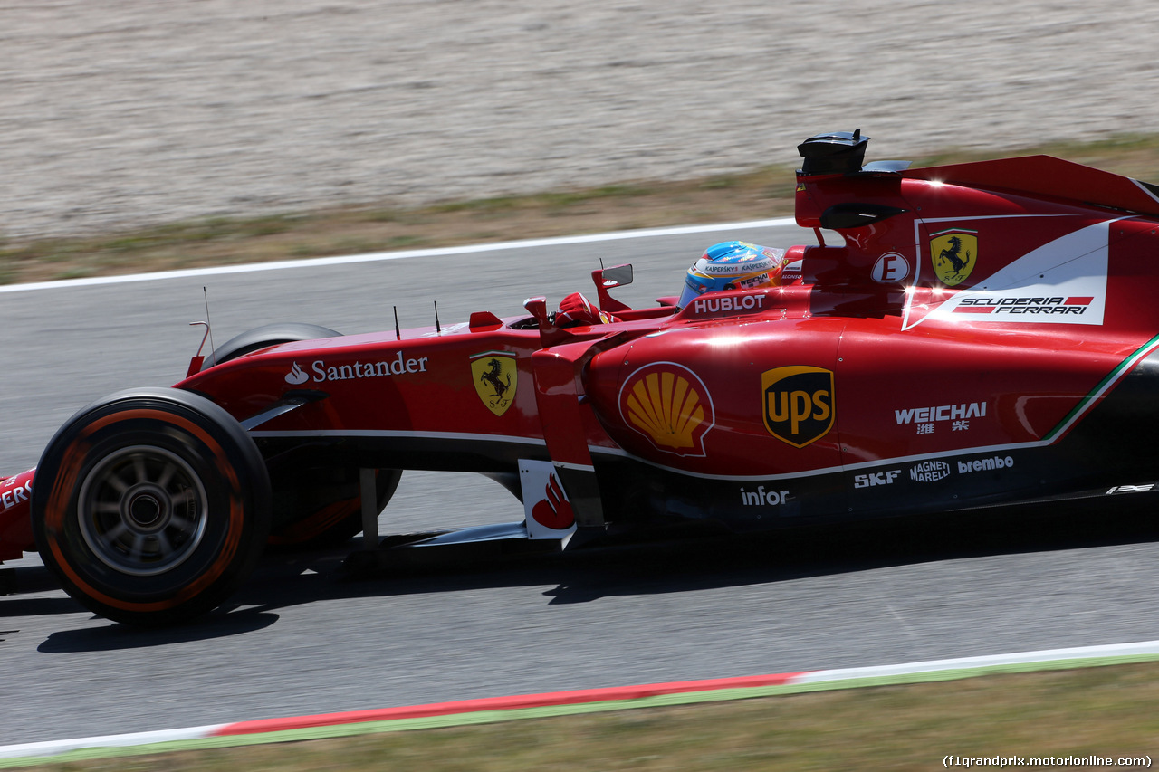 GP SPAGNA, 09.05.2014- Prove Libere 2, Fernando Alonso (ESP) Ferrari F14-T