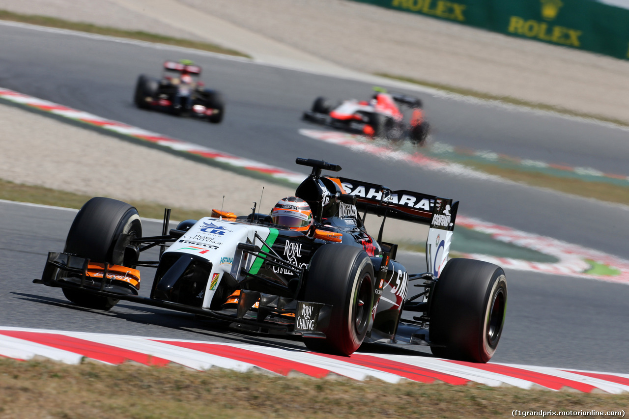 GP SPAGNA, 09.05.2014- Prove Libere 2, Nico Hulkenberg (GER) Sahara Force India F1 VJM07