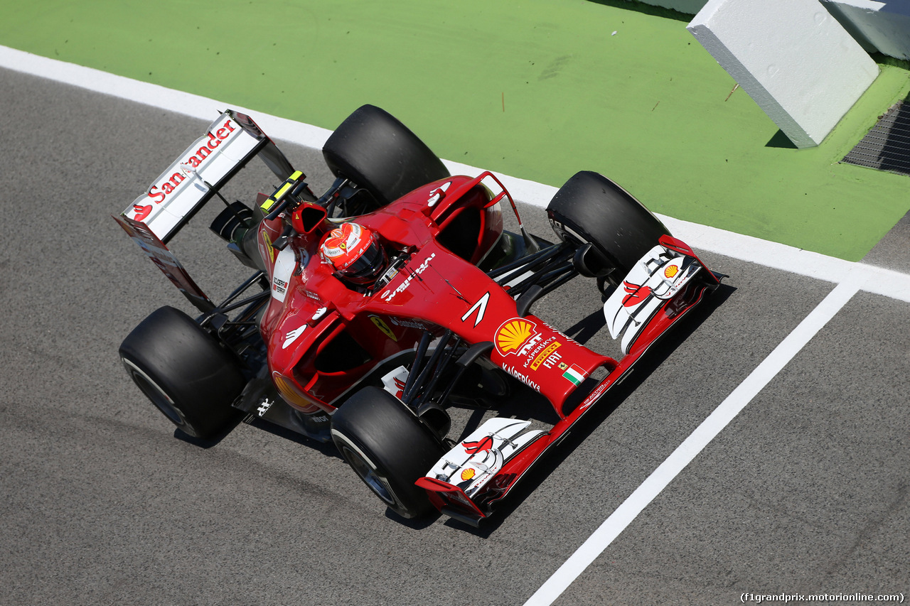 GP SPAGNA, 09.05.2014- Prove Libere 2, Kimi Raikkonen (FIN) Ferrari F14-T