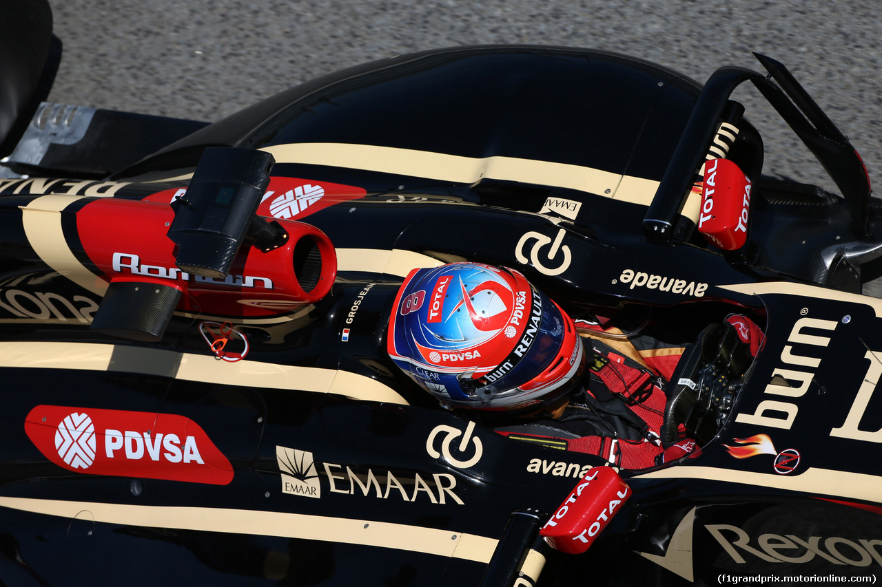 GP SPAGNA, 09.05.2014- Prove Libere 2, Romain Grosjean (FRA) Lotus F1 Team E22