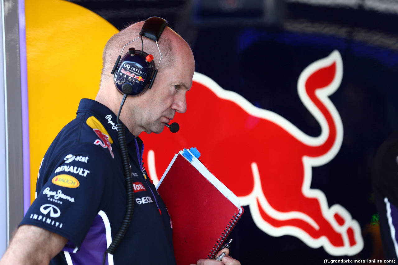 GP SPAGNA, 09.05.2014- Prove Libere 2, Adrian Newey (GBR), Red Bull Racing , Technical Operations Director