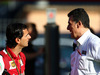 GP SPAGNA, 09.05.2014- Pedro de La Rosa (ESP), Test Driver Ferrari e Federico Gastaldi (ARG) Lotus F1 Team Deputy Team Principal