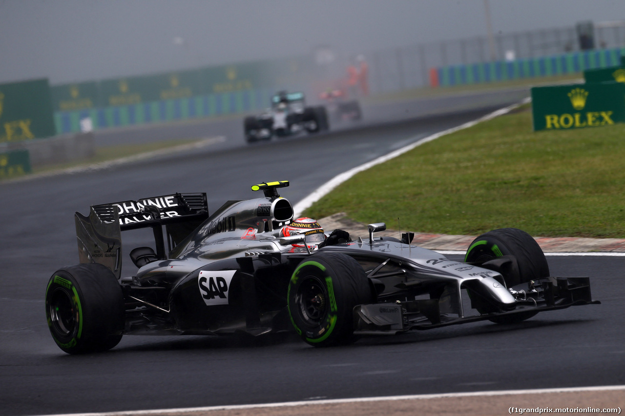 GP UNGHERIA, 27.07.2014- Gara, Kevin Magnussen (DEN) McLaren Mercedes MP4-29