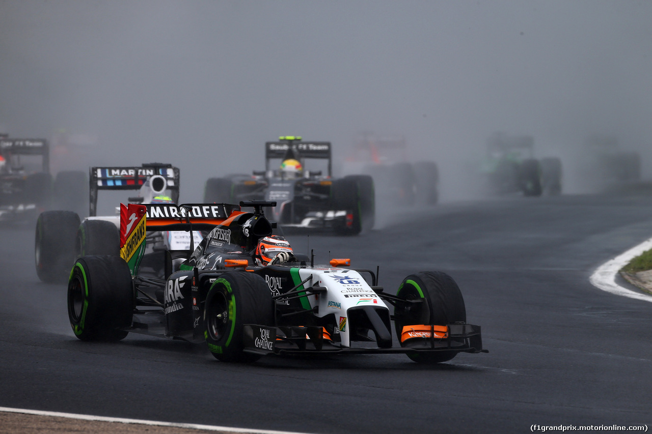 GP UNGHERIA, 27.07.2014- Gara, Nico Hulkenberg (GER) Sahara Force India F1 VJM07