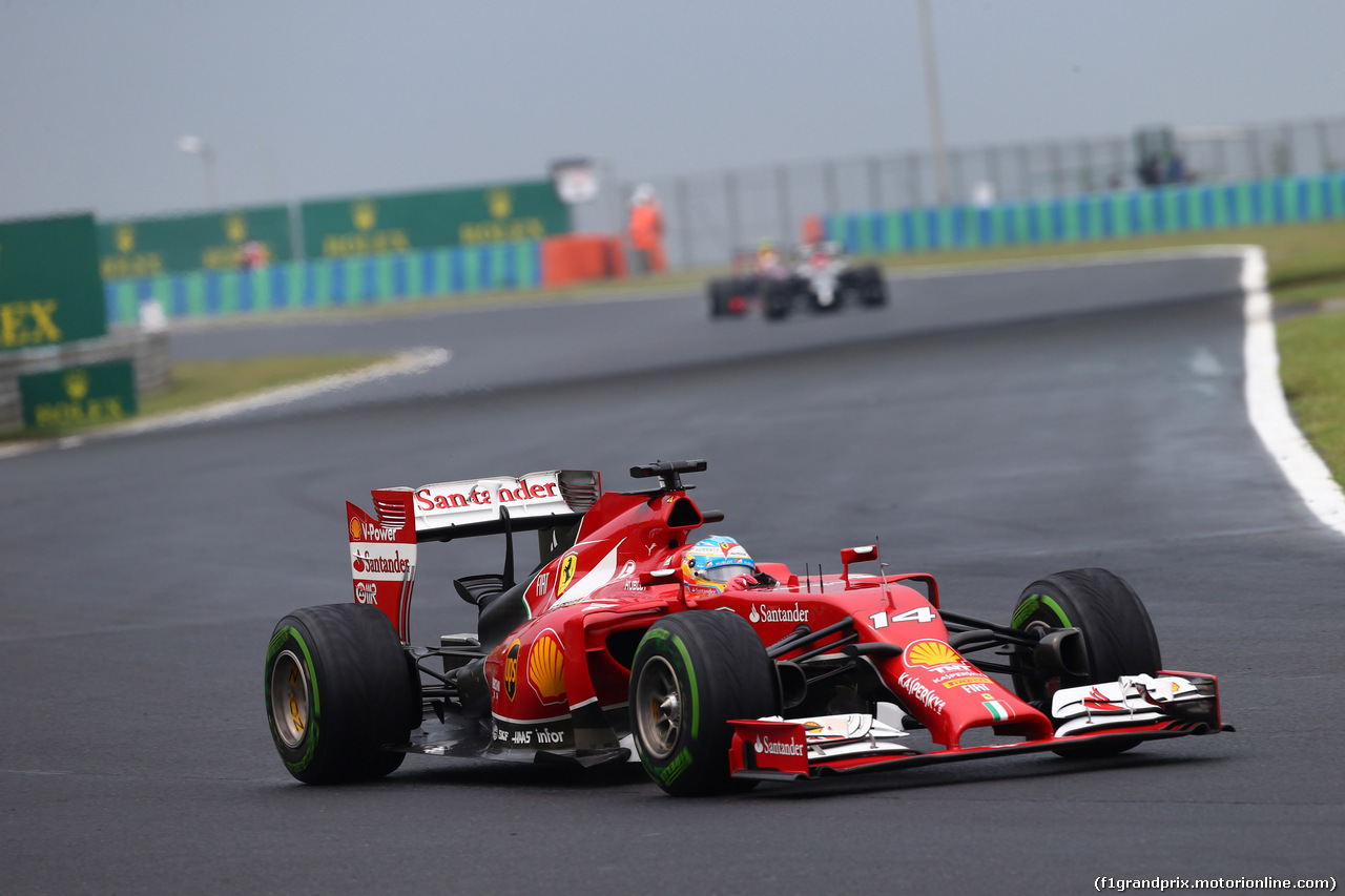 GP UNGHERIA, 27.07.2014- Gara, Fernando Alonso (ESP) Ferrari F14-T