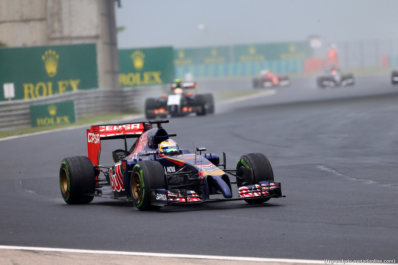 GP UNGHERIA, 27.07.2014- Gara, Jean-Eric Vergne (FRA) Scuderia Toro Rosso STR9