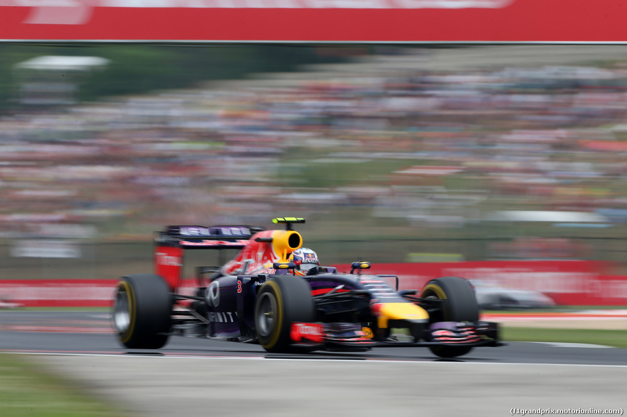 GP UNGHERIA, 27.07.2014- Gara, Daniel Ricciardo (AUS) Red Bull Racing RB10