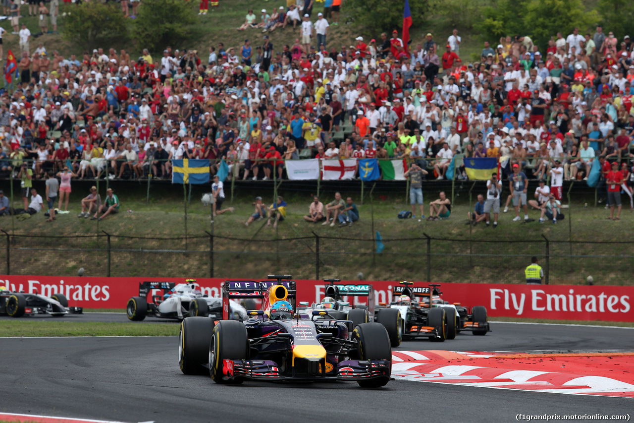 GP UNGHERIA, 27.07.2014- Gara, Sebastian Vettel (GER) Red Bull Racing RB10