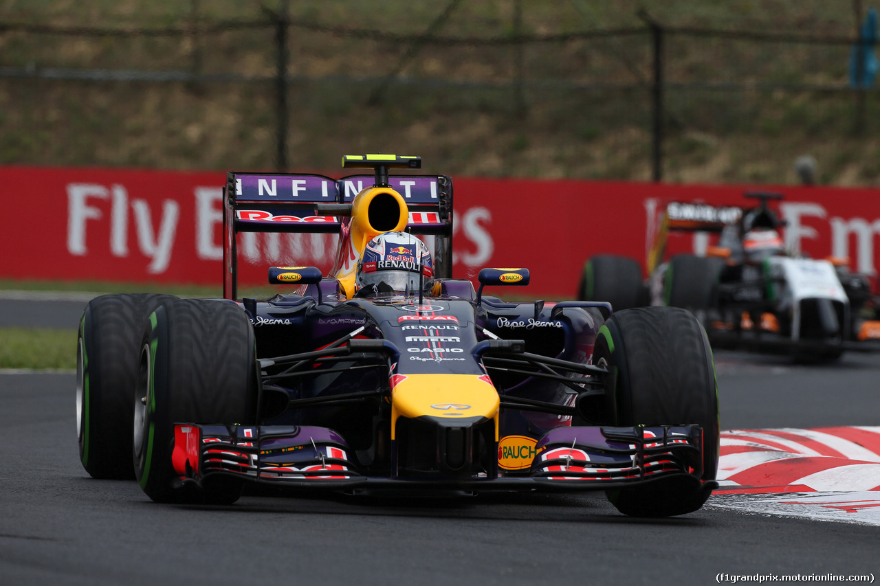 GP UNGHERIA, 27.07.2014- Gara, Daniel Ricciardo (AUS) Red Bull Racing RB10
