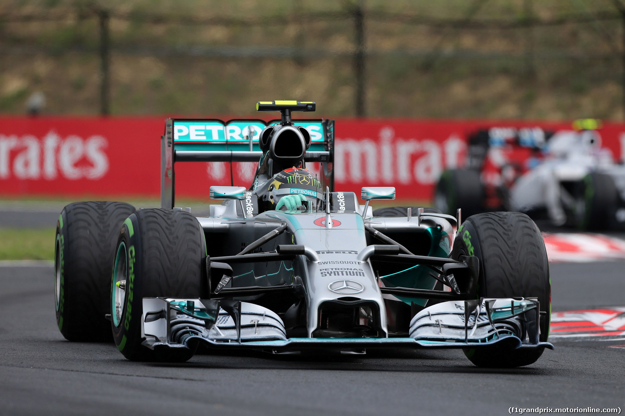 GP UNGHERIA, 27.07.2014- Gara, Nico Rosberg (GER) Mercedes AMG F1 W05