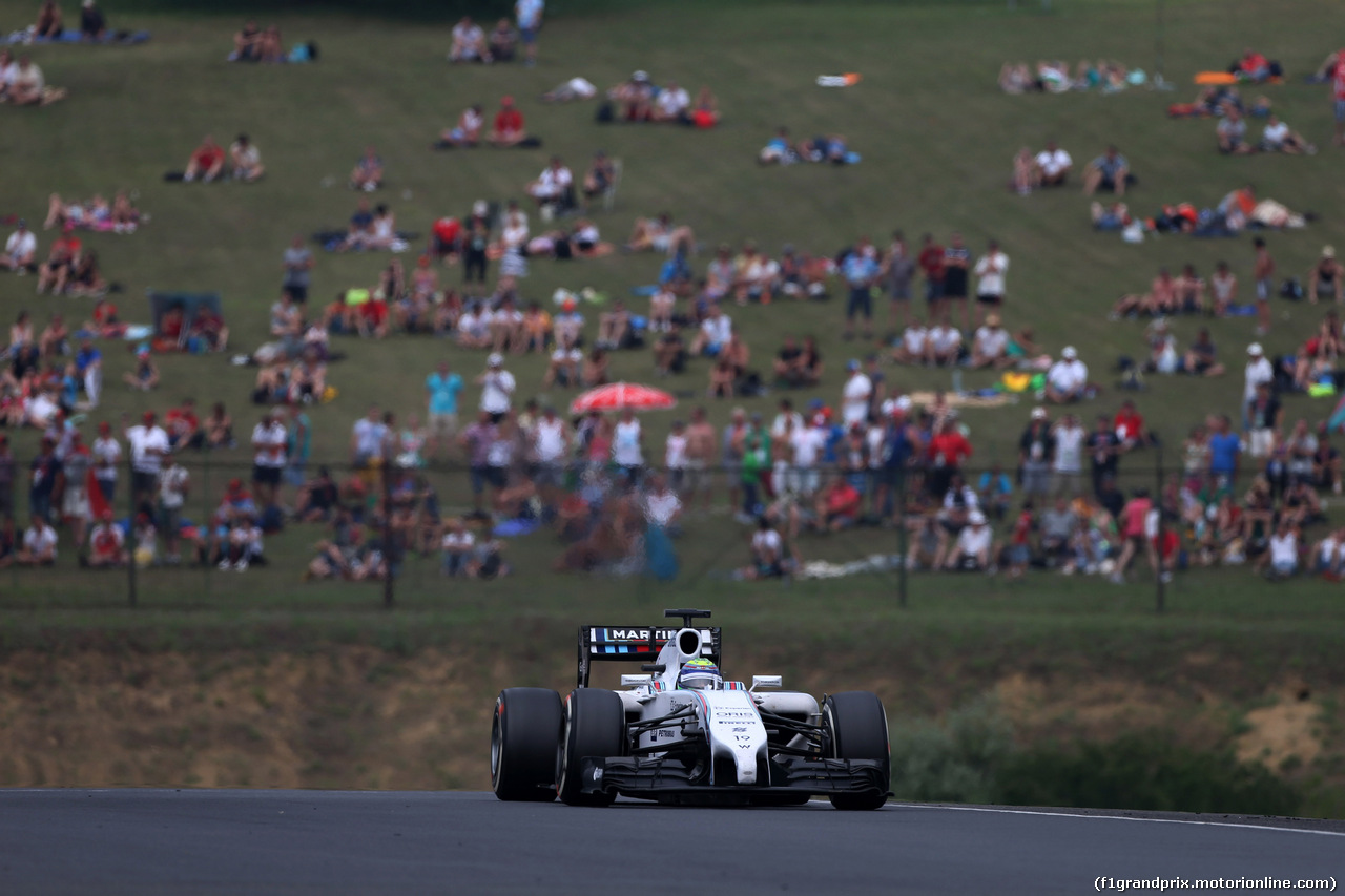 GP UNGHERIA, 27.07.2014- Gara, Felipe Massa (BRA) Williams F1 Team FW36