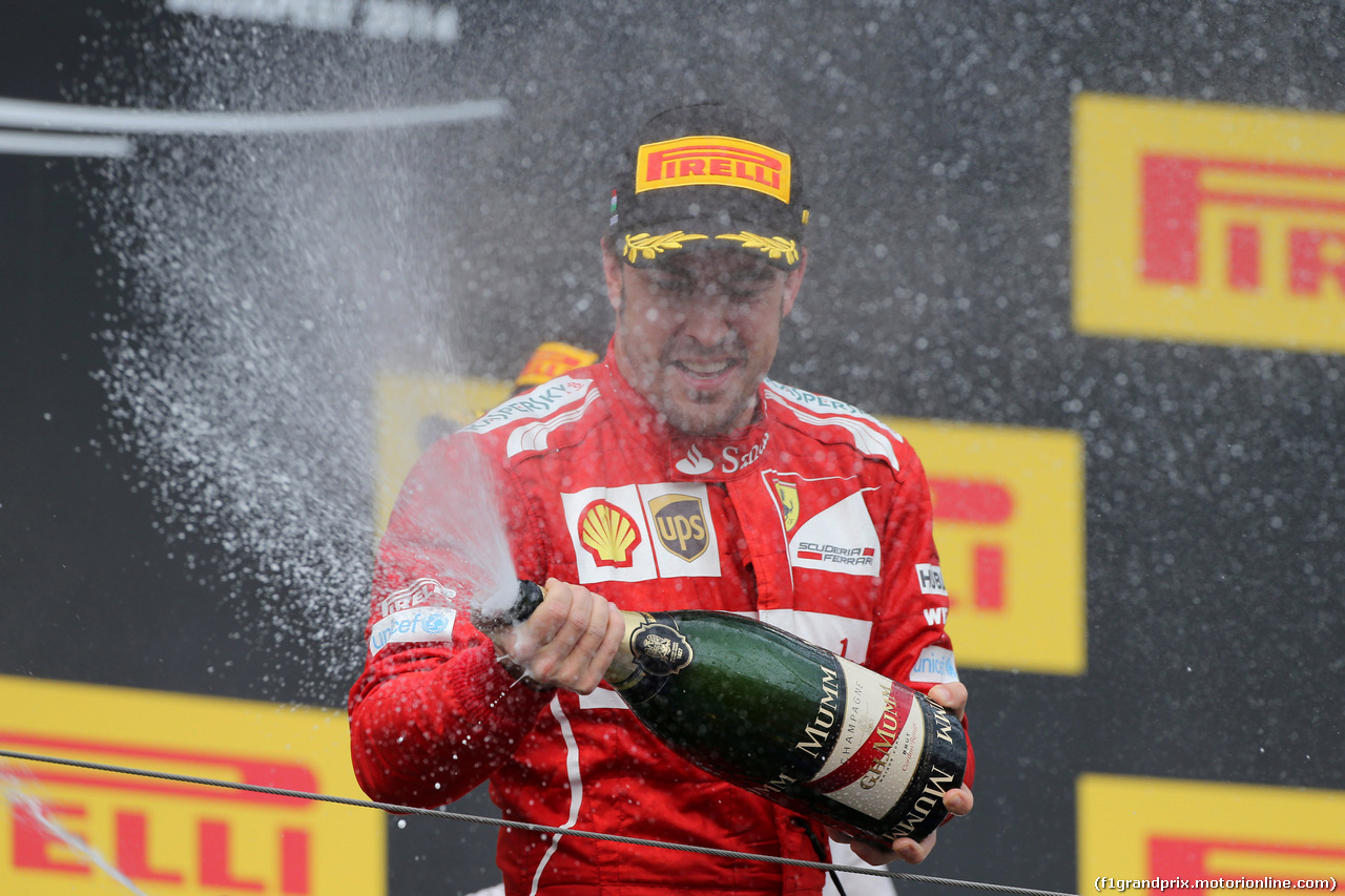 GP UNGHERIA, 27.07.2014- Gara, secondo Fernando Alonso (ESP) Ferrari F14-T