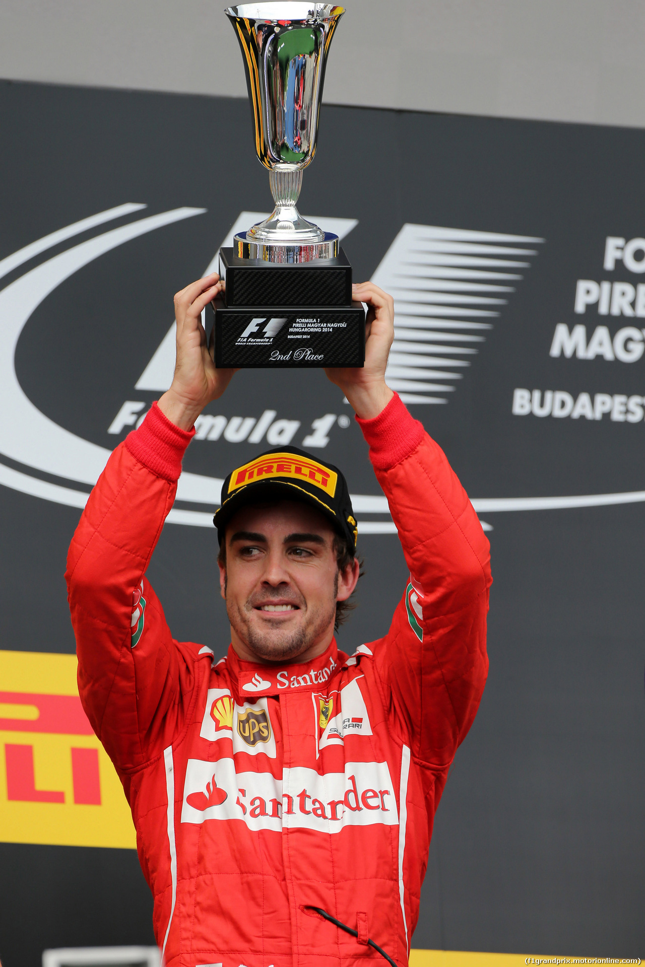 GP UNGHERIA, 27.07.2014- Gara, secondo Fernando Alonso (ESP) Ferrari F14-T