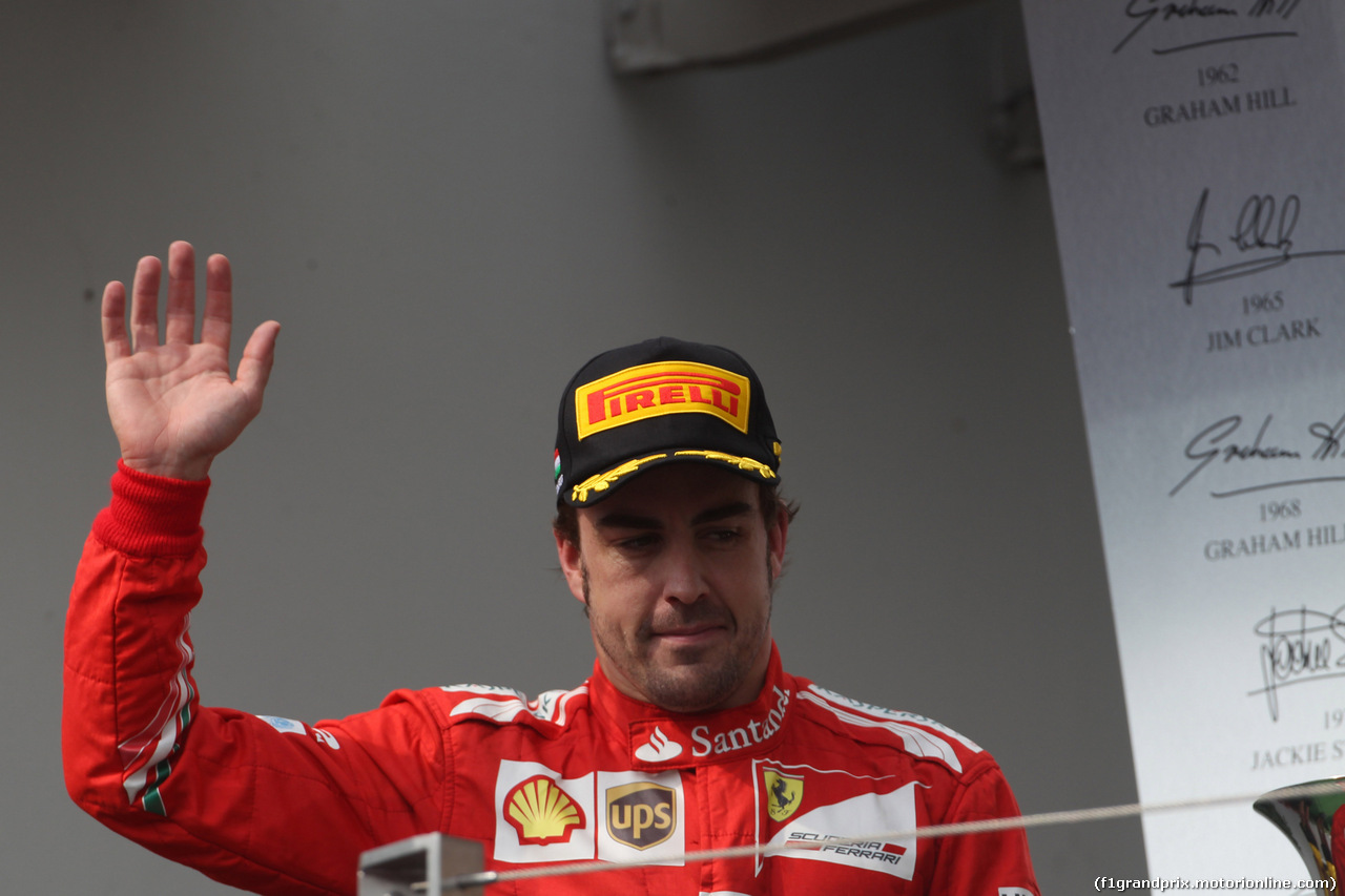 GP UNGHERIA, 27.07.2014- Gara, secondo Fernando Alonso (ESP) Ferrari F14-T