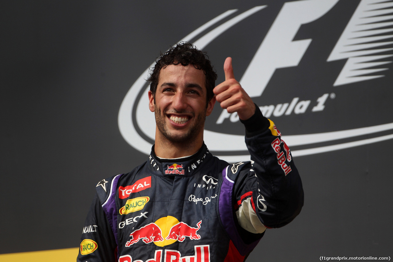 GP UNGHERIA, 27.07.2014- Gara, 1st position Daniel Ricciardo (AUS) Red Bull Racing RB10