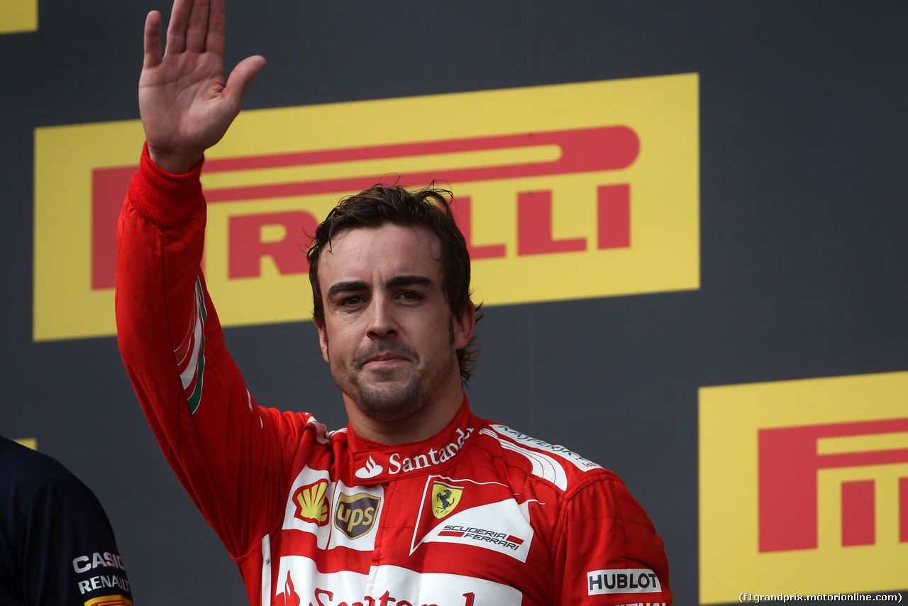 GP UNGHERIA, 27.07.2014- Gara, secondo Fernando Alonso (ESP) Ferrari F14-T