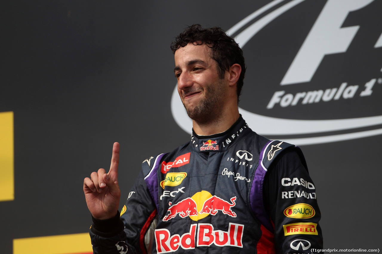 GP UNGHERIA, 27.07.2014- Gara, 1st position Daniel Ricciardo (AUS) Red Bull Racing RB10