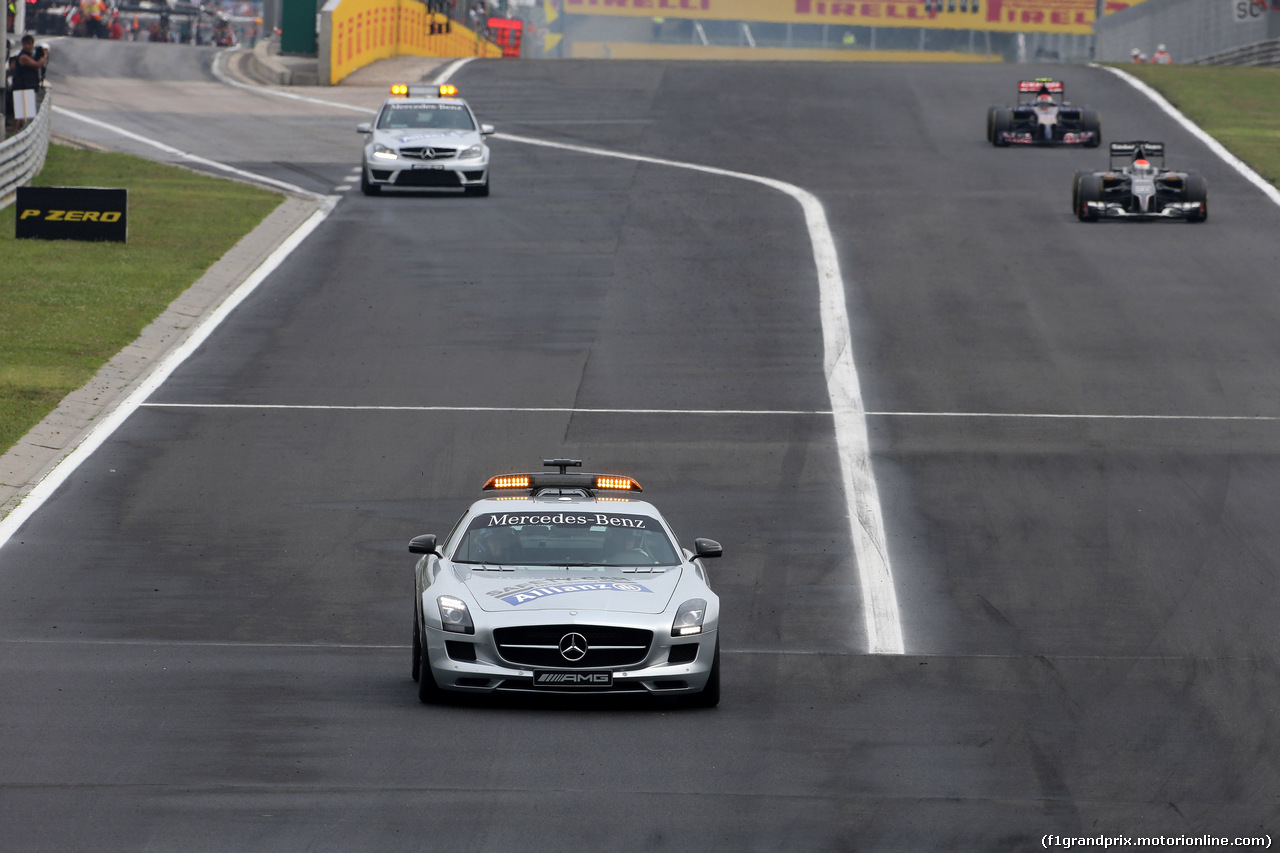 GP UNGHERIA, 27.07.2014- Gara, The Safety car on the track