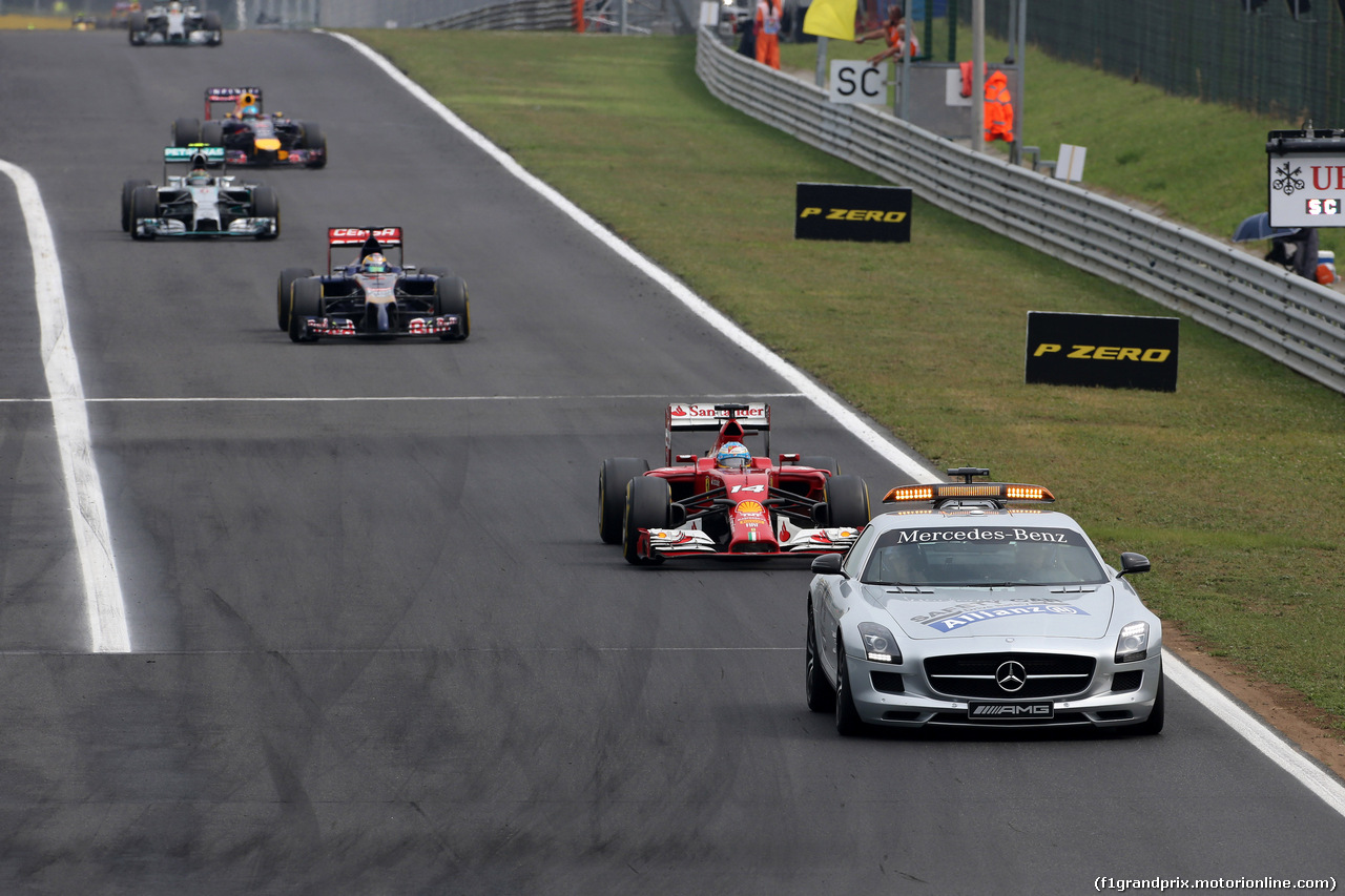 GP UNGHERIA, 27.07.2014- Gara, The Safety car on the track
