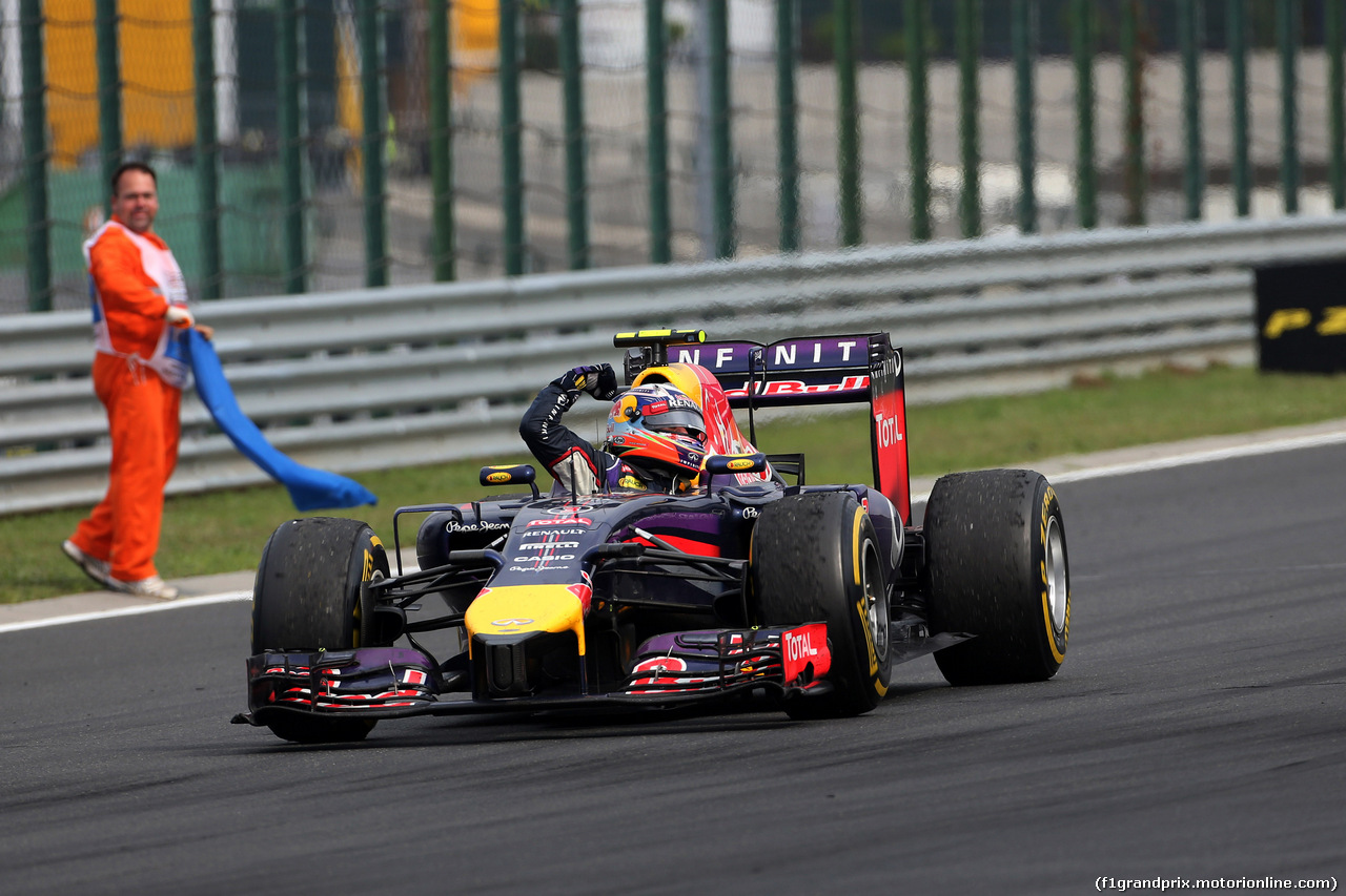 GP UNGHERIA, 27.07.2014- Gara, Daniel Ricciardo (AUS) Red Bull Racing RB10, vincitore