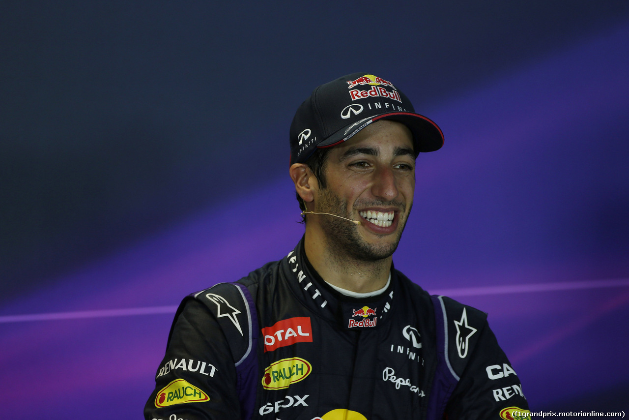 GP UNGHERIA, 27.07.2014- Gara, Conferenza Stampa, Daniel Ricciardo (AUS) Red Bull Racing RB10