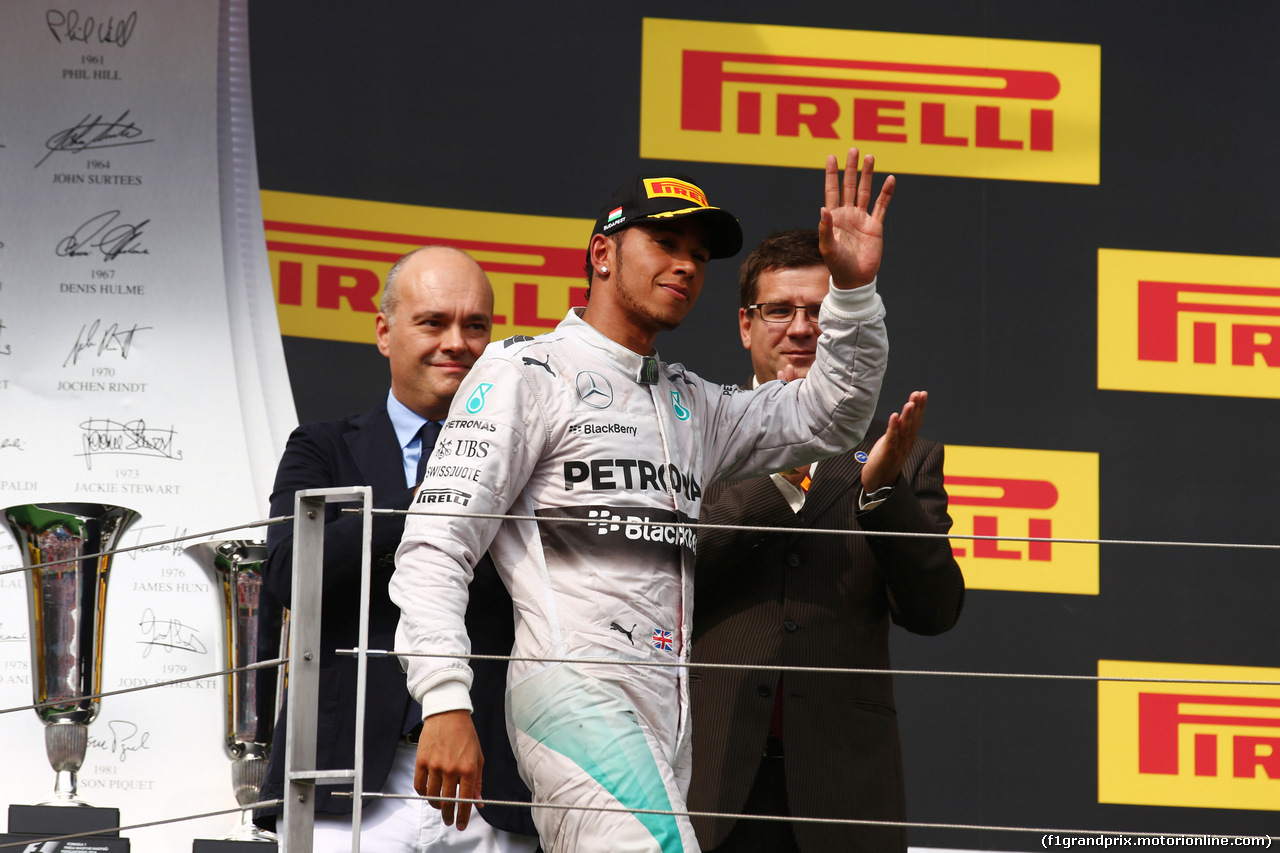 GP UNGHERIA, 27.07.2014- Gara, terzo Lewis Hamilton (GBR) Mercedes AMG F1 W05