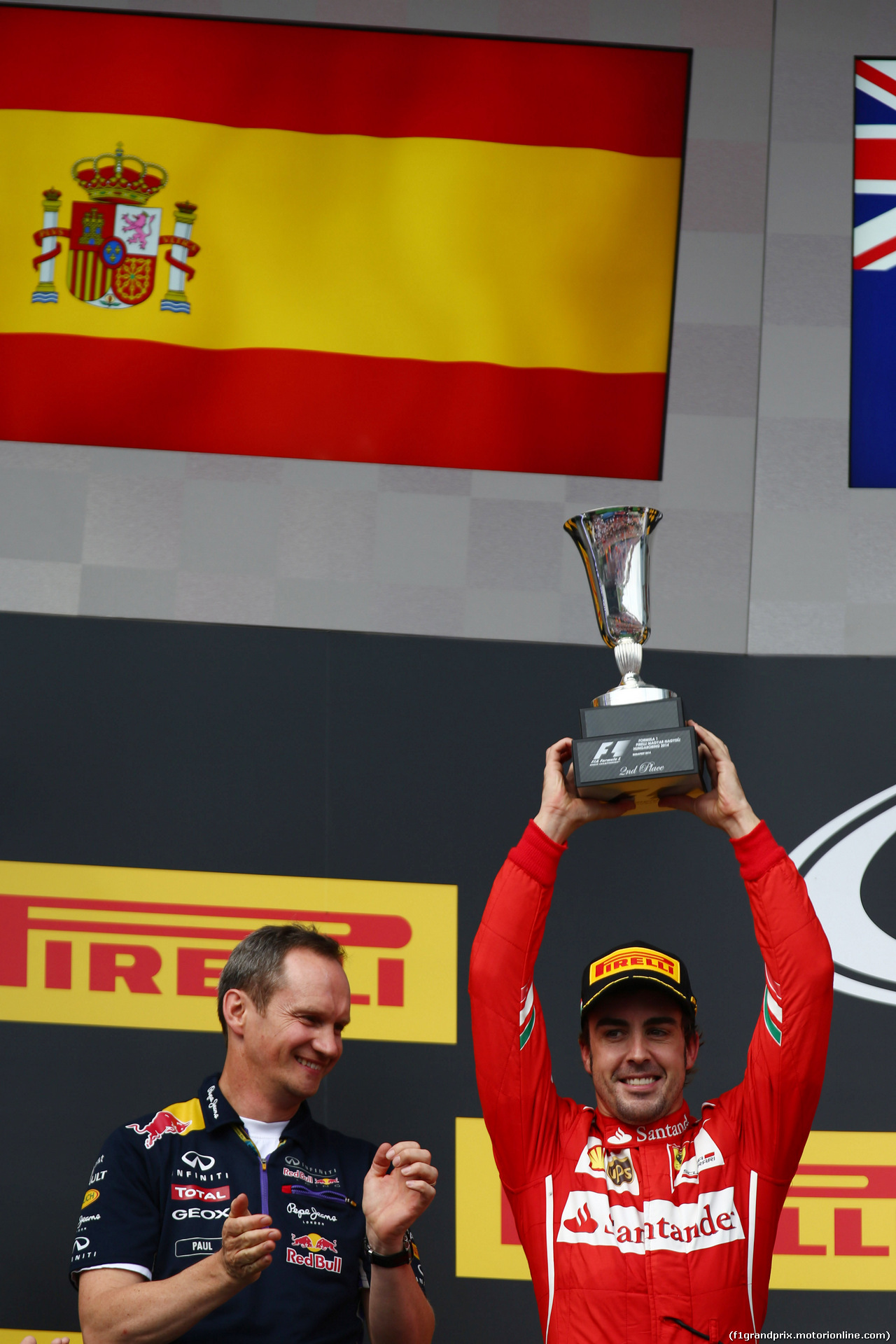 GP UNGHERIA, 27.07.2014- Gara, secondo Fernando Alonso (ESP) Ferrari F14-T