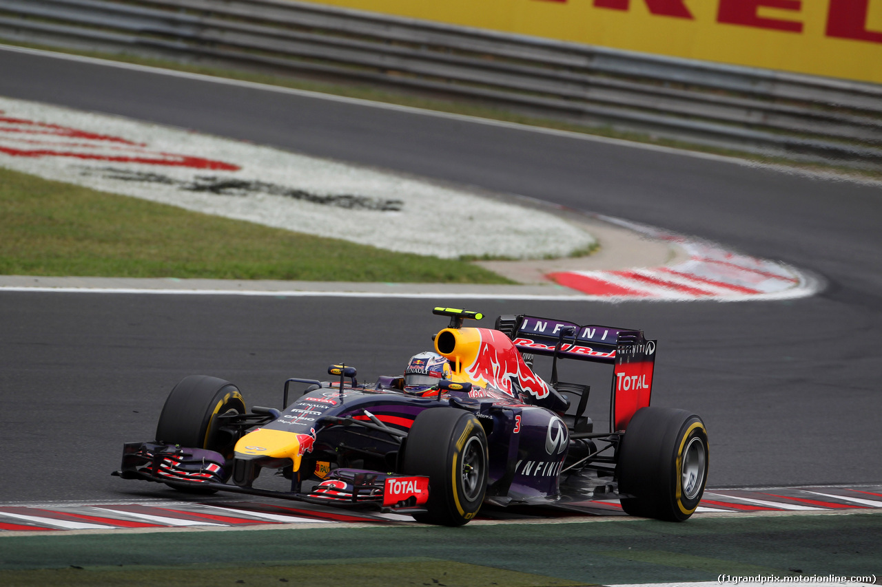 GP UNGHERIA, 27.07.2014- Gara, Daniel Ricciardo (AUS) Red Bull Racing RB10