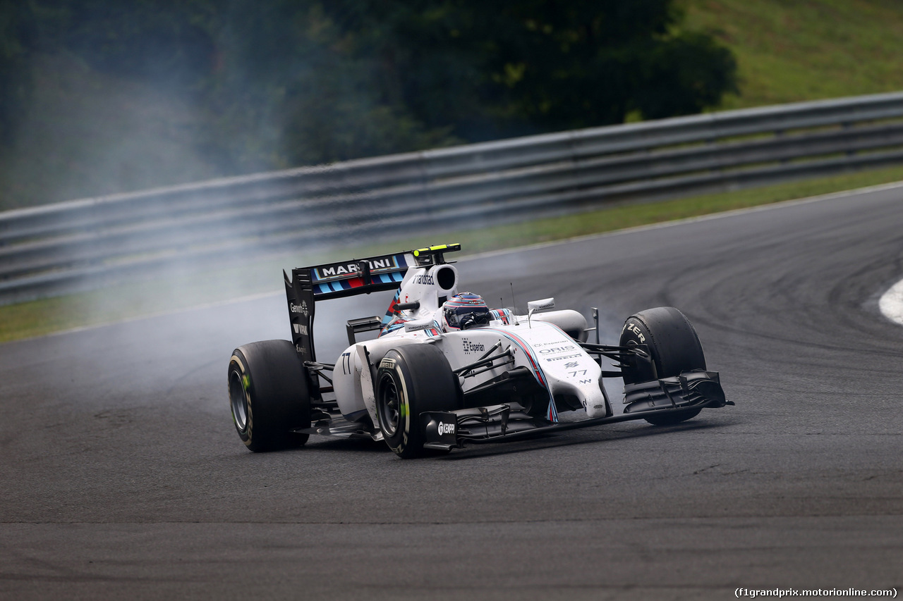 GP UNGHERIA, 27.07.2014- Gara, Valtteri Bottas (FIN) Williams F1 Team FW36