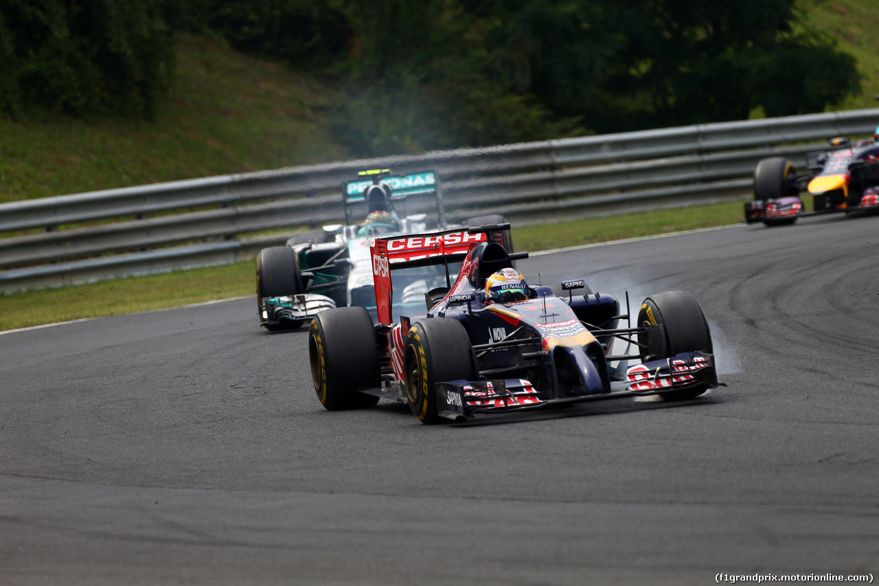 GP UNGHERIA, 27.07.2014- Gara, Jean-Eric Vergne (FRA) Scuderia Toro Rosso STR9