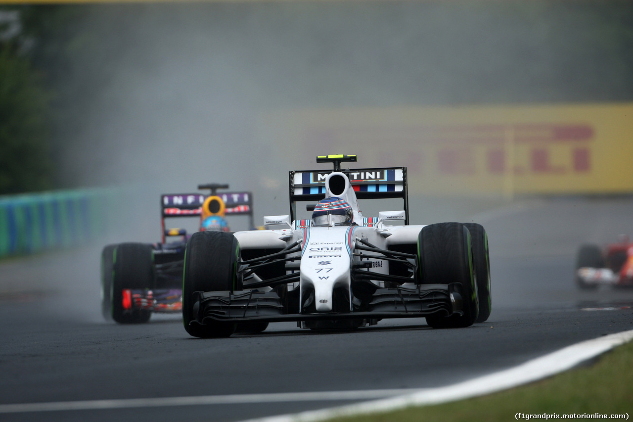 GP UNGHERIA, 27.07.2014- Gara, Valtteri Bottas (FIN) Williams F1 Team FW36
