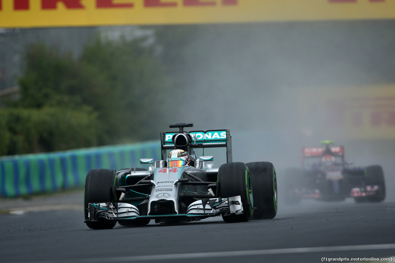 GP UNGHERIA, 27.07.2014- Gara, Lewis Hamilton (GBR) Mercedes AMG F1 W05