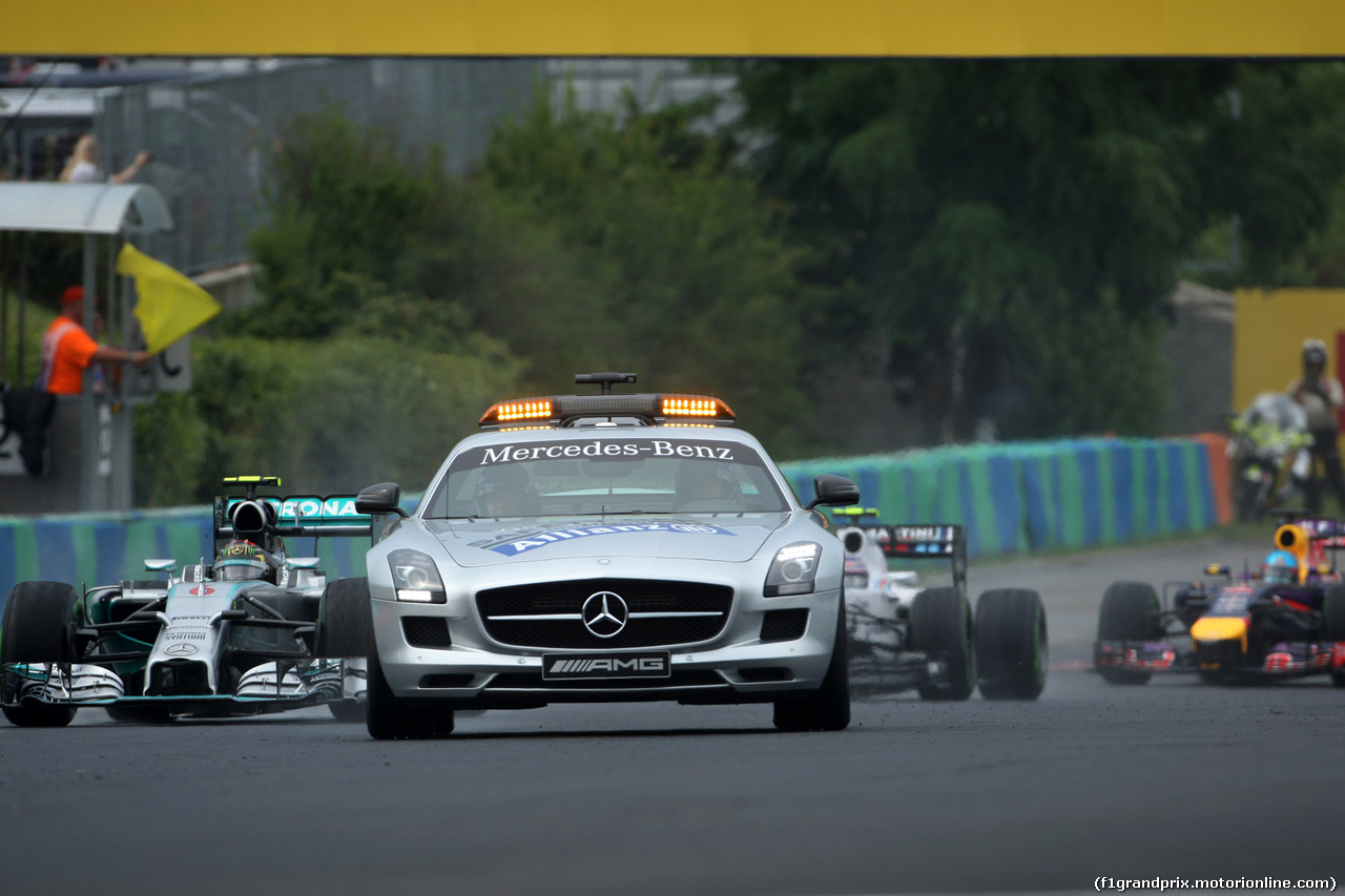 GP UNGHERIA, 27.07.2014- Gara, The Safety car on the track