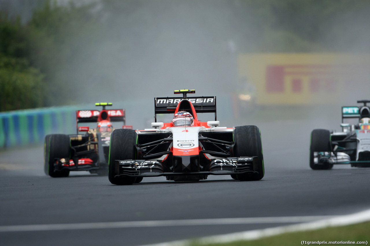 GP UNGHERIA, 27.07.2014- Gara, Max Chilton (GBR), Marussia F1 Team MR03