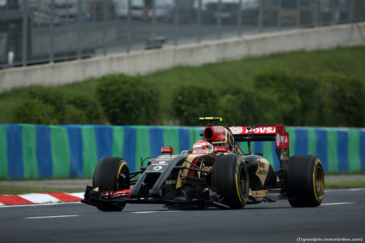 GP UNGHERIA, 27.07.2014- Gara, Pastor Maldonado (VEN) Lotus F1 Team E22, crashed