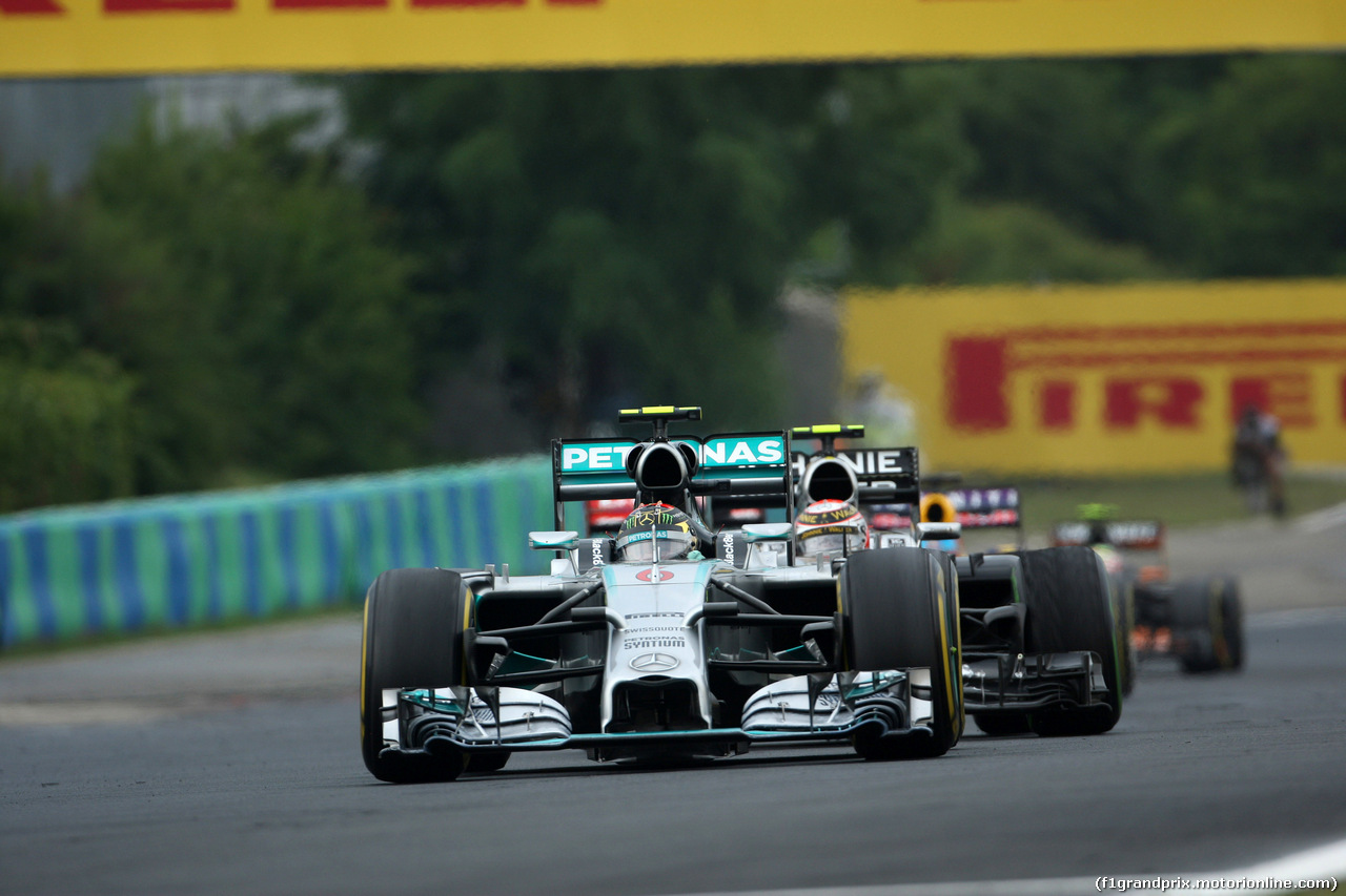 GP UNGHERIA, 27.07.2014- Gara, Nico Rosberg (GER) Mercedes AMG F1 W05