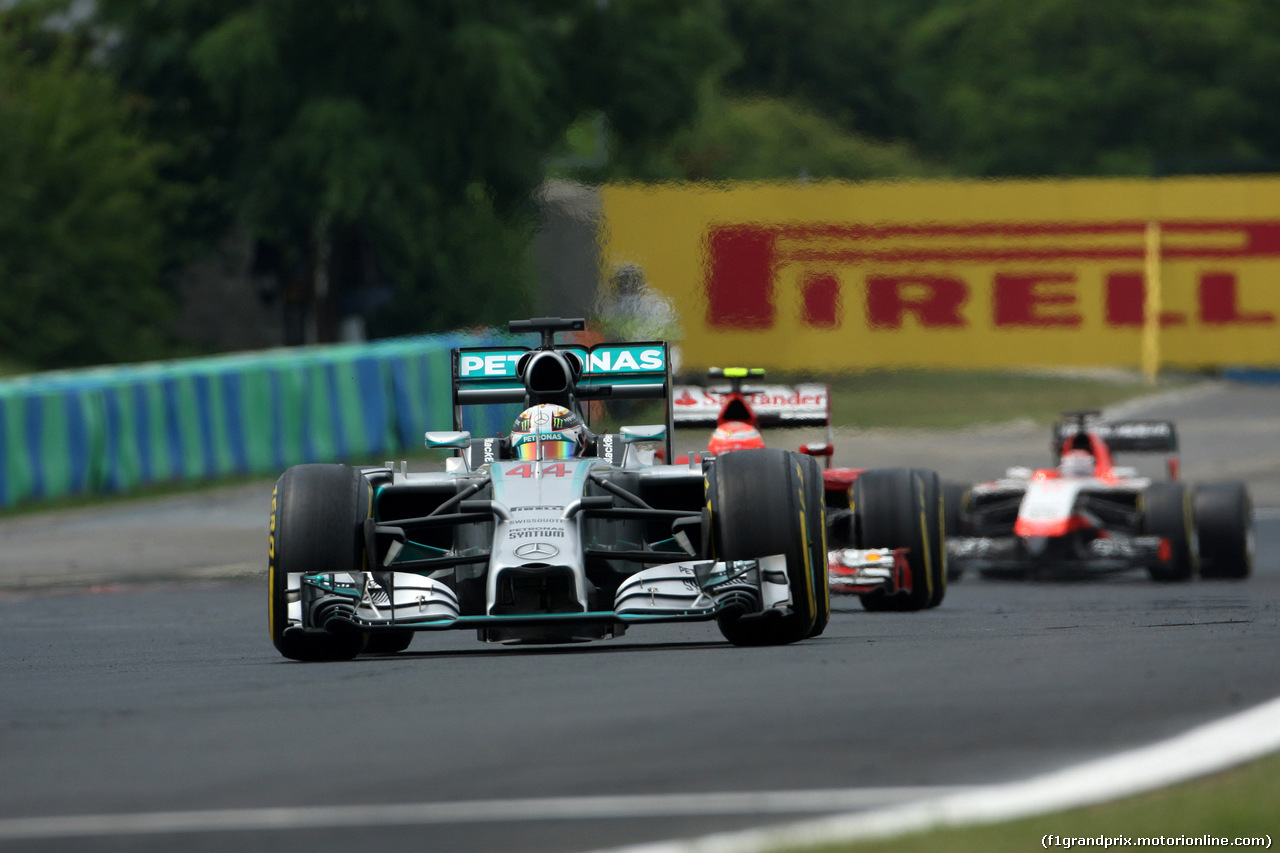 GP UNGHERIA, 27.07.2014- Gara, Lewis Hamilton (GBR) Mercedes AMG F1 W05