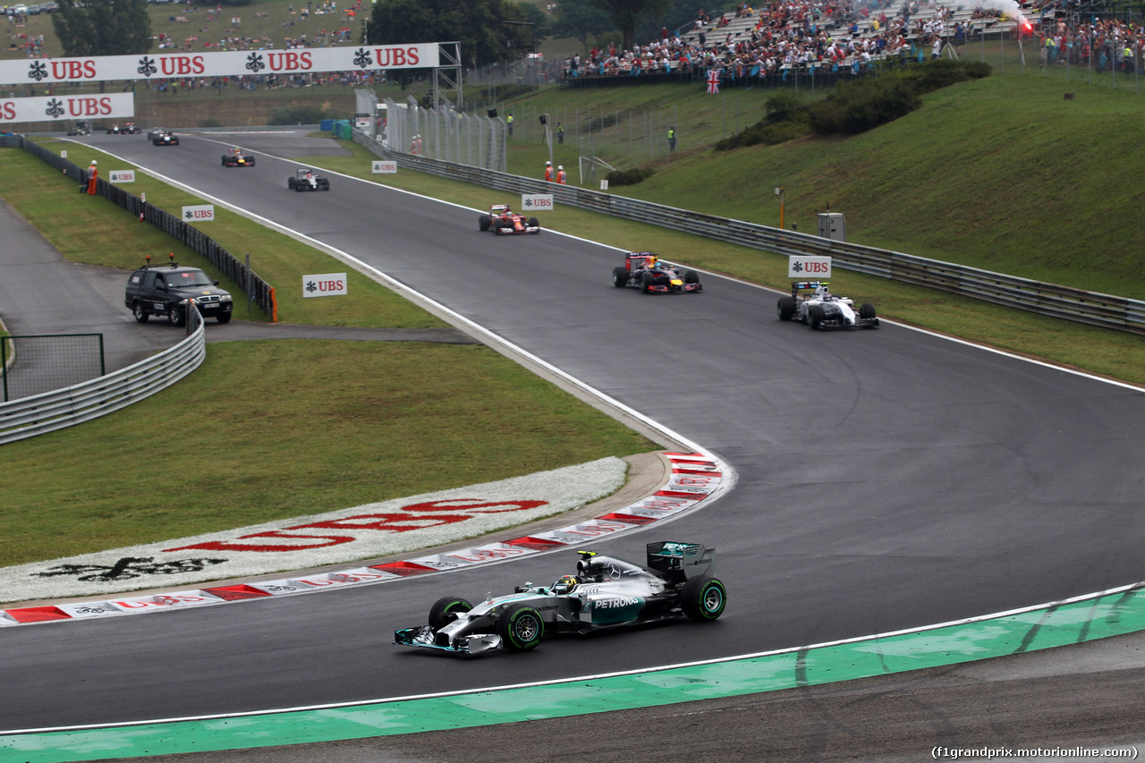 GP UNGHERIA, 27.07.2014- Gara, Nico Rosberg (GER) Mercedes AMG F1 W05
